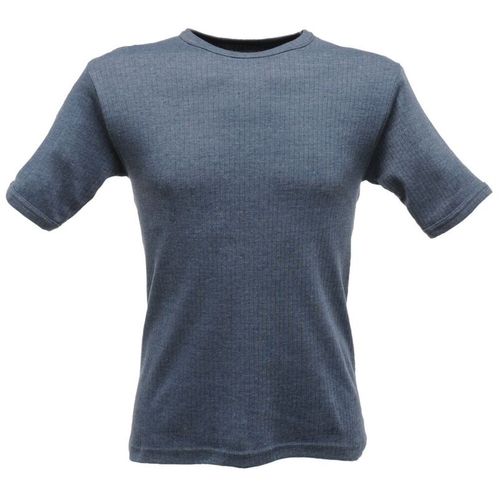 Regatta Professional Mens Thermal Short-Sleeved Base Layer Top / Denim Blue